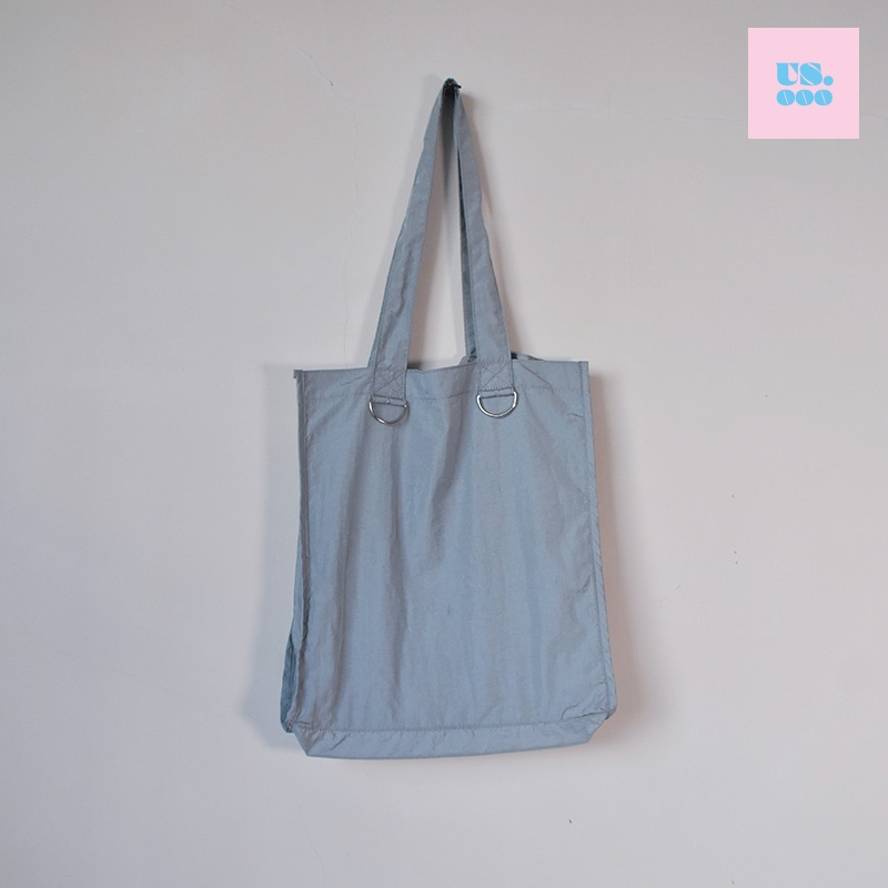 【グッズ-バッグ】ノンキャラオリジナル 【ポケッタブル】Ｄカン付き シアートートバック SAXE  【Us.ooo】