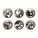 【グッズ-バッチ】勝利の女神:NIKKE 墨絵和紙缶バッジ(コンプリートセット)の画像