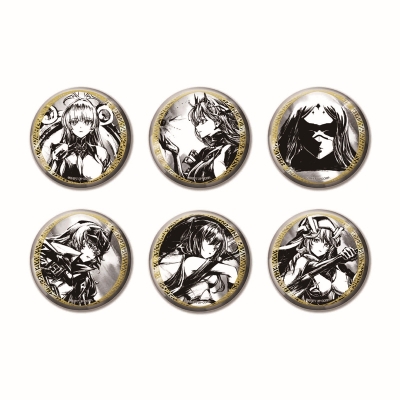 【グッズ-バッチ】勝利の女神:NIKKE 墨絵和紙缶バッジ(コンプリートセット)