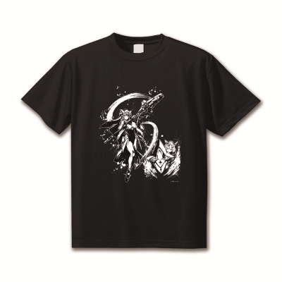 【グッズ-Tシャツ】勝利の女神:NIKKE 墨絵Tシャツ XL【ラプンツェル&ノア】