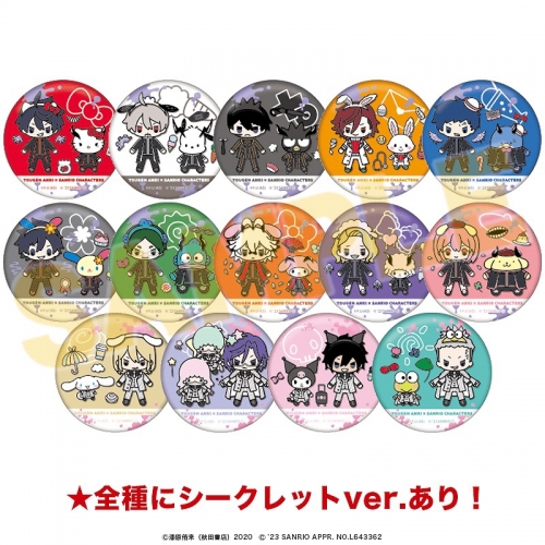 グッズ-バッチ】桃源暗鬼×サンリオキャラクターズ 缶バッジ ミニキャラ 