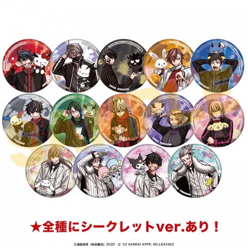 グッズ-バッチ】桃源暗鬼×サンリオキャラクターズ 缶バッジ（全14種＋ 