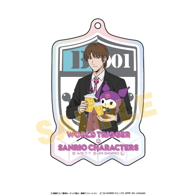 【グッズ-キーホルダー】ワールドトリガー×サンリオキャラクターズ オーロラアクリルキーホルダー 二宮匡貴×クロミ