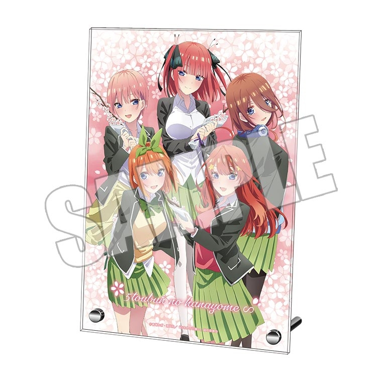 【グッズ-置きもの】五等分の花嫁∽ アクリルプレート＜FIVE Memories サクラサク！＞