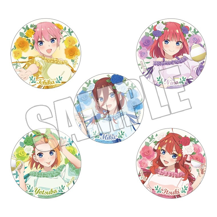 【グッズ-バッチ】五等分の花嫁∽ ブラインド缶バッジ＜五つ子のティーパーティー＞