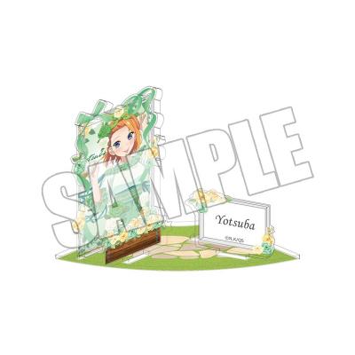 【グッズ-スタンドポップ】五等分の花嫁∽ アクリルシート付きジオラマスタンド<五つ子のティーパーティー 四葉>