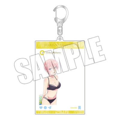 【グッズ-キーホルダー】五等分の花嫁∽ SNS風アクリルキーホルダー<Water Girl 一花>
