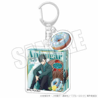【グッズ-キーホルダー】ブルーロック ドーナツパッケージキーホルダー<甘い誘惑の舞台 糸師 凛>