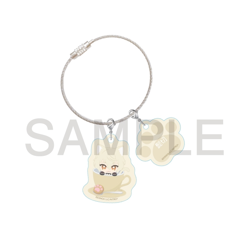 【グッズ-キーホルダー】刀剣乱舞ONLINE「刀剣乱舞 刀猫男士」×COLLABOCAFEHONPO 第四弾 アクリルキーホルダー(髭切)