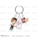 【グッズ-キーホルダー】「文豪ストレイドッグス」 三連アクリルキーホルダー(きゃらまーじゅ)ベーカリーver. 中原中也の画像