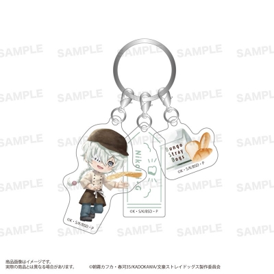 【グッズ-キーホルダー】「文豪ストレイドッグス」 三連アクリルキーホルダー(きゃらまーじゅ)ベーカリーver. ニコライ・G