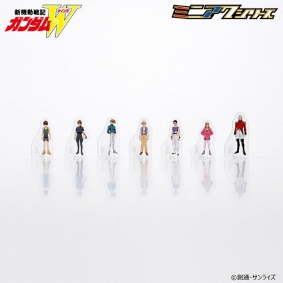 【グッズ-スタンドポップ】新機動戦記ガンダムW ミニアクシリーズ アクリルスタンド (7種セット)