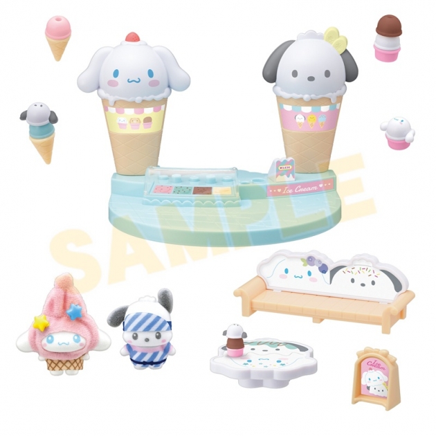 【グッズ-玩具】サンリオキャラクターズ ぷちとも Sanrio characters シナモロール&ポチャッコのアイスクリームのおみせ