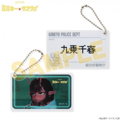 【グッズ-チャーム】銀河特急 ミルキー☆サブウェイ 囚人札風アクリルチャーム