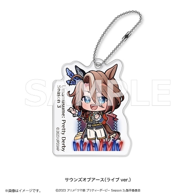 【グッズ-キーホルダー】ウマ娘 プリティーダービー Season 3 あにぽぷ アクリルブロックキーホルダー サウンズオブアース(ライブver.)