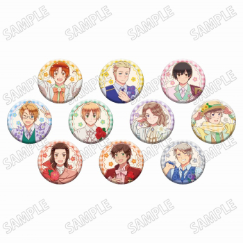 グッズ-バッチ】アニメ「ヘタリア World☆Stars」 描き下ろし缶バッジ 