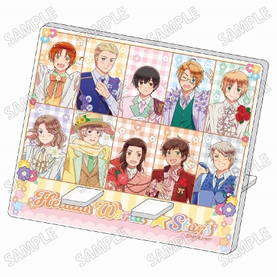 【グッズ-スタンドポップ】アニメ「ヘタリア World★Stars」 描き下ろしアクリルマルチスタンド【フラワーパレードver.】