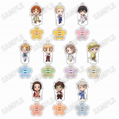 【グッズ-キーホルダー】アニメ「ヘタリア World★Stars」 ミニキャラアクリルキーホルダーコレクション【フラワーパレードver.】