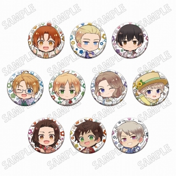 グッズ-バッチ】アニメ「ヘタリア World☆Stars」 ミニキャラ缶バッジ 