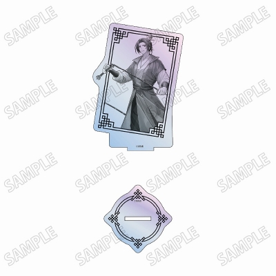 【グッズ-スタンドポップ】大河幻想ラジオドラマ「魔道祖師」 描き下ろしカード型オーロラアクリルスタンド【幻鏡ver.】③江澄