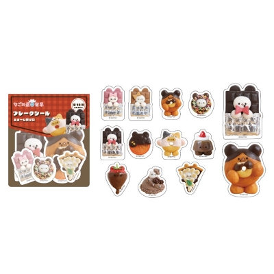 【グッズ-シール】なごみ屋の世界 フレークシール