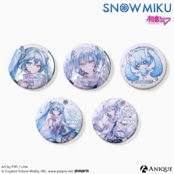 グッズ-バッチ】初音ミク [SNOW MIKU] 雪ミク 描き下ろしイラスト 