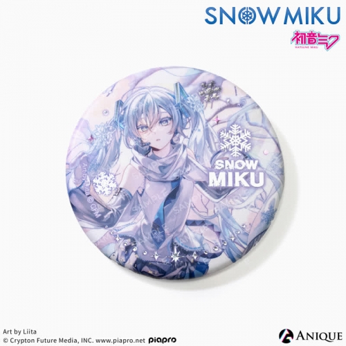 グッズ-バッチ】初音ミク [SNOW MIKU] 雪ミク 描き下ろしイラスト 
