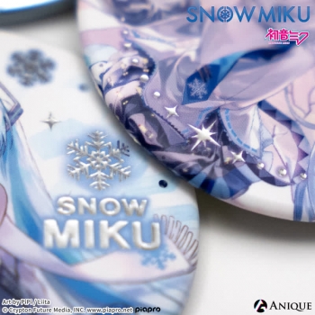 グッズ-バッチ】初音ミク [SNOW MIKU] 雪ミク 描き下ろしイラスト 