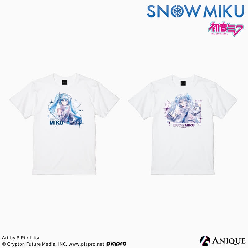 Snow Miku Snow World Tシャツ 初音ミク V3 フルグラフィックTシャツ 