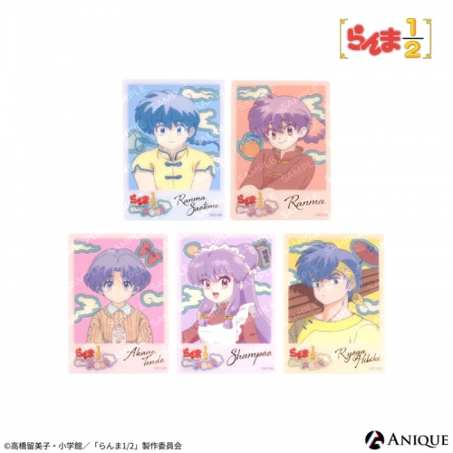 グッズ-カード】らんま1/2 トレーディングクリアカード(全5種 