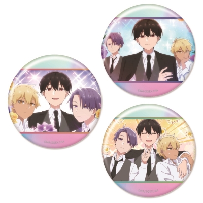 【グッズ-バッチ】TVアニメ「合コンに行ったら女がいなかった話」 オーロラ缶バッジ3個セットB