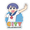 【グッズ-ステッカー】CITY THE ANIMATION ダイカットステッカー 雨飾えりの画像