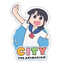 【グッズ-ステッカー】CITY THE ANIMATION ダイカットステッカー 真壁まつりの画像