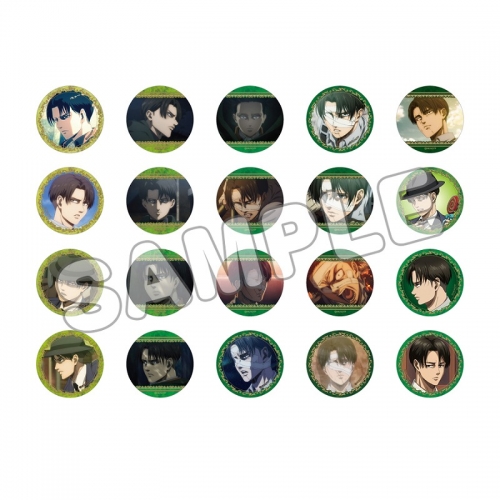 グッズ-バッチ】進撃の巨人 缶バッジ20個セット/リヴァイ | アニメイト 