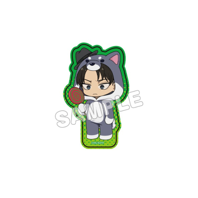 【グッズ-ステッカー】進撃の巨人 ホログラムダイカットステッカー2/リヴァイ 潜入ver.