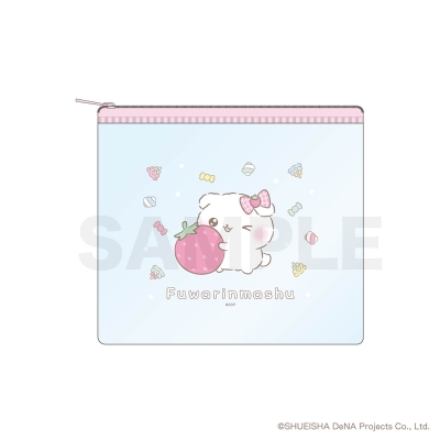 【グッズ-ポーチ】「ふわりんましゅ」 クリアポーチ