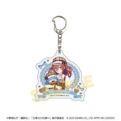 【グッズ-キーホルダー】五等分の花嫁∽×サンリオキャラクターズ アクリルキーホルダー03/中野三玖×タキシードサム(コラボイラスト)