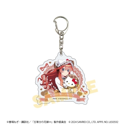【グッズ-キーホルダー】五等分の花嫁∽×サンリオキャラクターズ アクリルキーホルダー05/中野五月×ハローキティ(コラボイラスト)