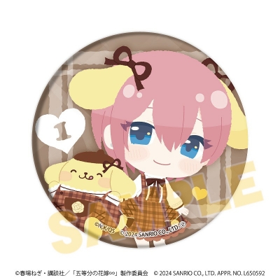 【グッズ-バッチ】五等分の花嫁∽×サンリオキャラクターズ 缶バッジ02/ブラインド(全5種)(ミニキャライラスト)