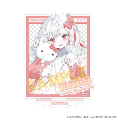 【グッズ-スタンドポップ】夏炉×サンリオキャラクターズ アクリルスタンド01/ハローキティ(コラボイラスト)