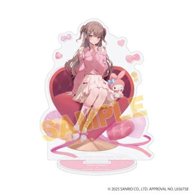【グッズ-スタンドポップ】館田ダン×サンリオキャラクターズ アクリルスタンド01/マイメロディ(コラボイラスト)