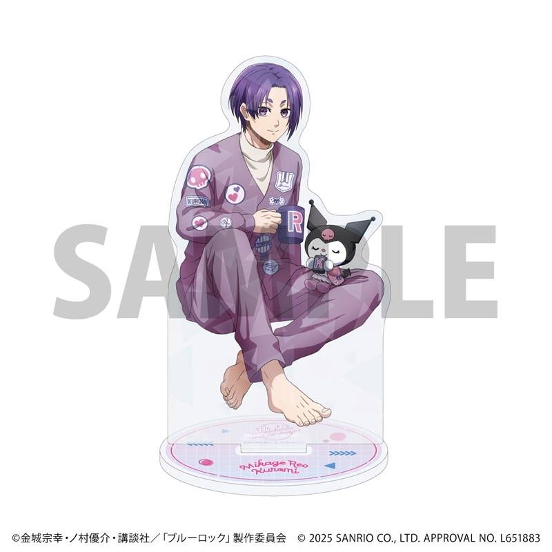 【グッズ-スタンドポップ】TVアニメ『ブルーロック』×サンリオキャラクターズ ホログラムアクリルスタンド02/御影玲王×クロミ(コラボイラスト)