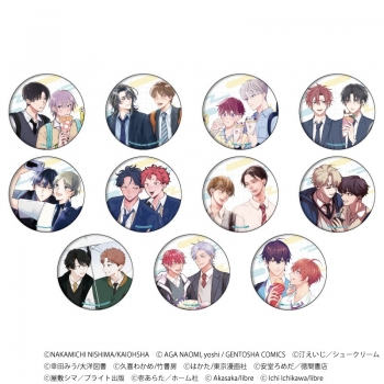 グッズ-バッチ】「学生たちの初デートプラン@池袋」BLフェア 缶バッジ 