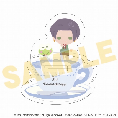 【グッズ-スタンドポップ】A3!×Sanrio characters ゆらゆらアクリルスタンド24/ガイ×けろけろけろっぴ(ミニキャライラスト)
