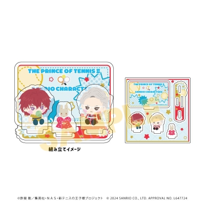 【グッズ-スタンドポップ】新テニスの王子様×サンリオキャラクターズ アクリルスタンドプレート11/K ver.(描き下ろしイラスト)