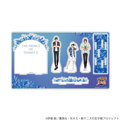 【グッズ-スタンドポップ】新テニスの王子様 プレミアム アクリルジオラマプレート01/ボタニカルver. A(描き下ろしイラスト)