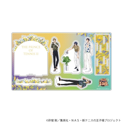 【グッズ-スタンドポップ】新テニスの王子様 プレミアム アクリルジオラマプレート02/ボタニカルver. B(描き下ろしイラスト)