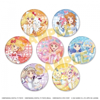 グッズ-バッチ】アイカツ！シリーズ×サンリオキャラクターズ 