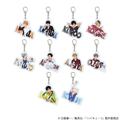 【グッズ-キーホルダー】ハイキュー!! アクリルキーホルダー11/リラックスver. ブラインド(全10種) (描き下ろし)