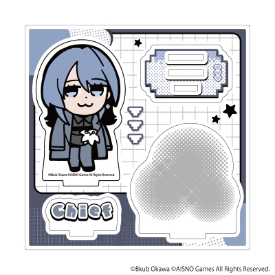 【グッズ-スタンドポップ】無期迷途×大川ぶくぶ アクリルスタンドプレート03/女局長(ミニキャライラスト)